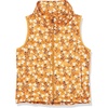 Amazon Essentials Girls and Toddlers’ Lightweight Water-Resistant Packable Puffer Vest(Apricot Orange Floral)