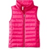 Amazon Essentials Girls and Toddlers’ Lightweight Water-Resistant Packable Puffer Vest(Fuchsia)