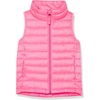 Amazon Essentials Girls and Toddlers’ Lightweight Water-Resistant Packable Puffer Vest(Neon Pink)