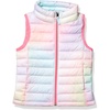 Amazon Essentials Girls and Toddlers’ Lightweight Water-Resistant Packable Puffer Vest(Pink Ombre)