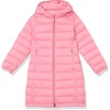 Amazon Essentials Girls and Toddlers’ Long Lightweight Hooded Puffer Jacket(Bright Pink)