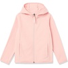 Amazon Essentials Girls and Toddlers’ Polar Fleece Full-Zip Hooded Lightweight Jacket, Insulated(Soft Pink)