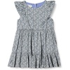 Amazon Essentials Girls and Toddlers’ Ruffle Woven Dress(Blue Posey Floral)