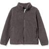 Amazon Essentials Girls and Toddlers’ Sherpa Fleece Full-Zip Jacket – Discontinued Colors(Grey)