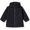 Amazon Essentials Unisex Kids and Toddlers’ Long Quilted Jacket(Black)