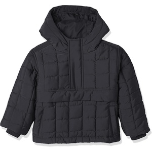 Amazon Essentials Boys and Toddlers’ Quilted Pullover Jacket(Black)