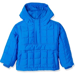 Amazon Essentials Boys and Toddlers’ Quilted Pullover Jacket(Bright Blue)