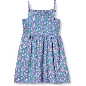 Amazon Essentials Girls and Toddlers’ Cotton Strappy Midi Dress(Blue Posey Floral)