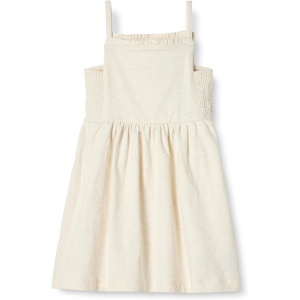 Amazon Essentials Girls and Toddlers’ Cotton Strappy Midi Dress(Oatmeal Heather)
