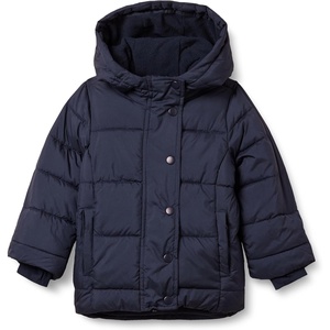 Amazon Essentials Girls and Toddlers’ Heavyweight Hooded Puffer Coat, Water-Resistant(Navy)