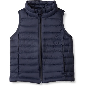Amazon Essentials Girls and Toddlers’ Lightweight Water-Resistant Packable Puffer Vest(Navy)