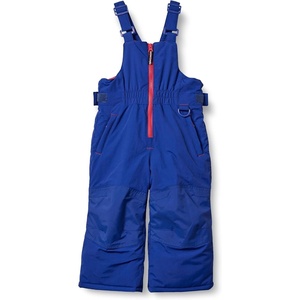 Amazon Essentials boys Water-Resistant Snow Bib(Blue)
