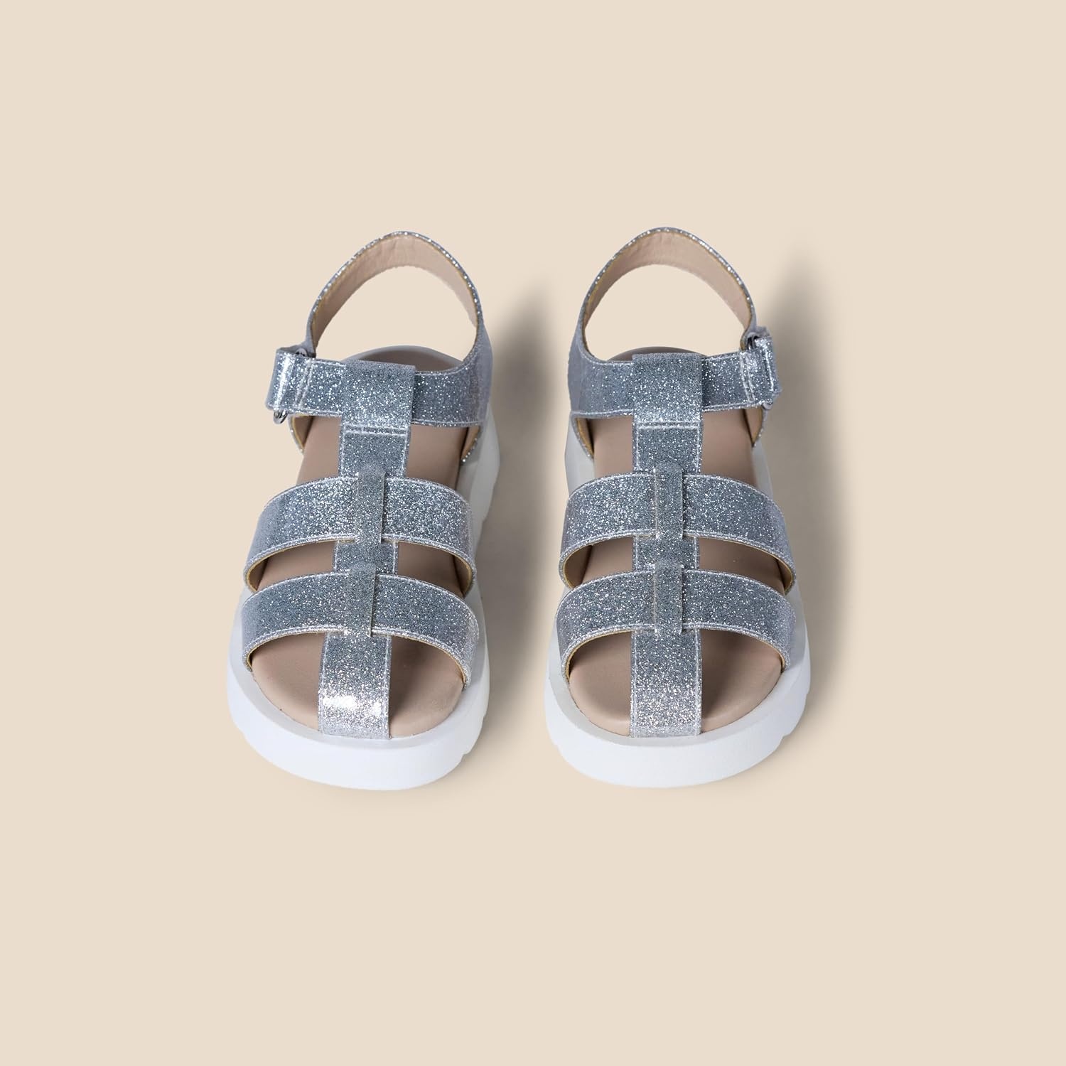image:imageAmazon Essentials Girls Closed Toe Fisherman SandalsSilver Glitter
