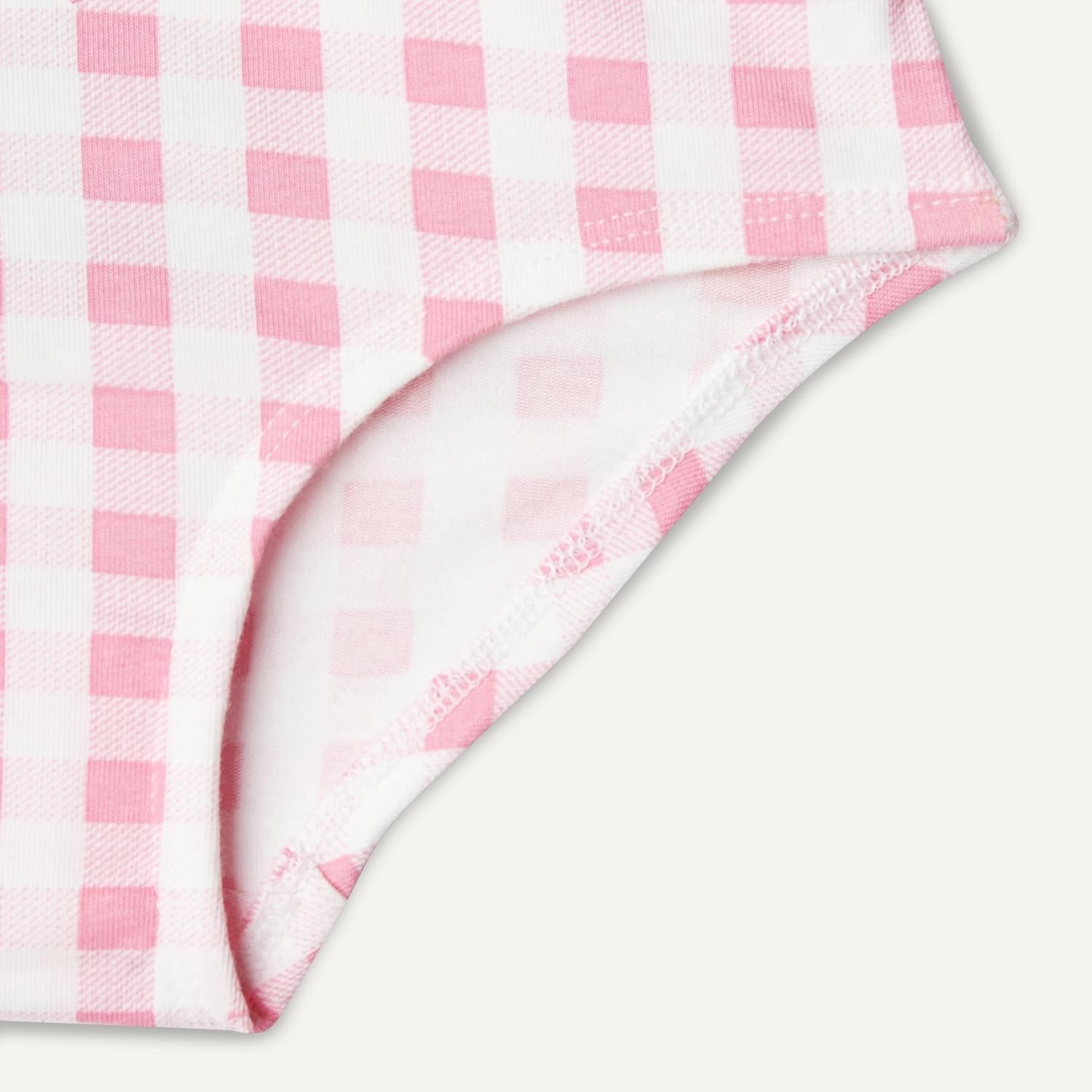 image:imageAmazon Essentials Girls Cotton Jersey Bikini UnderwearGingham Flower Pink