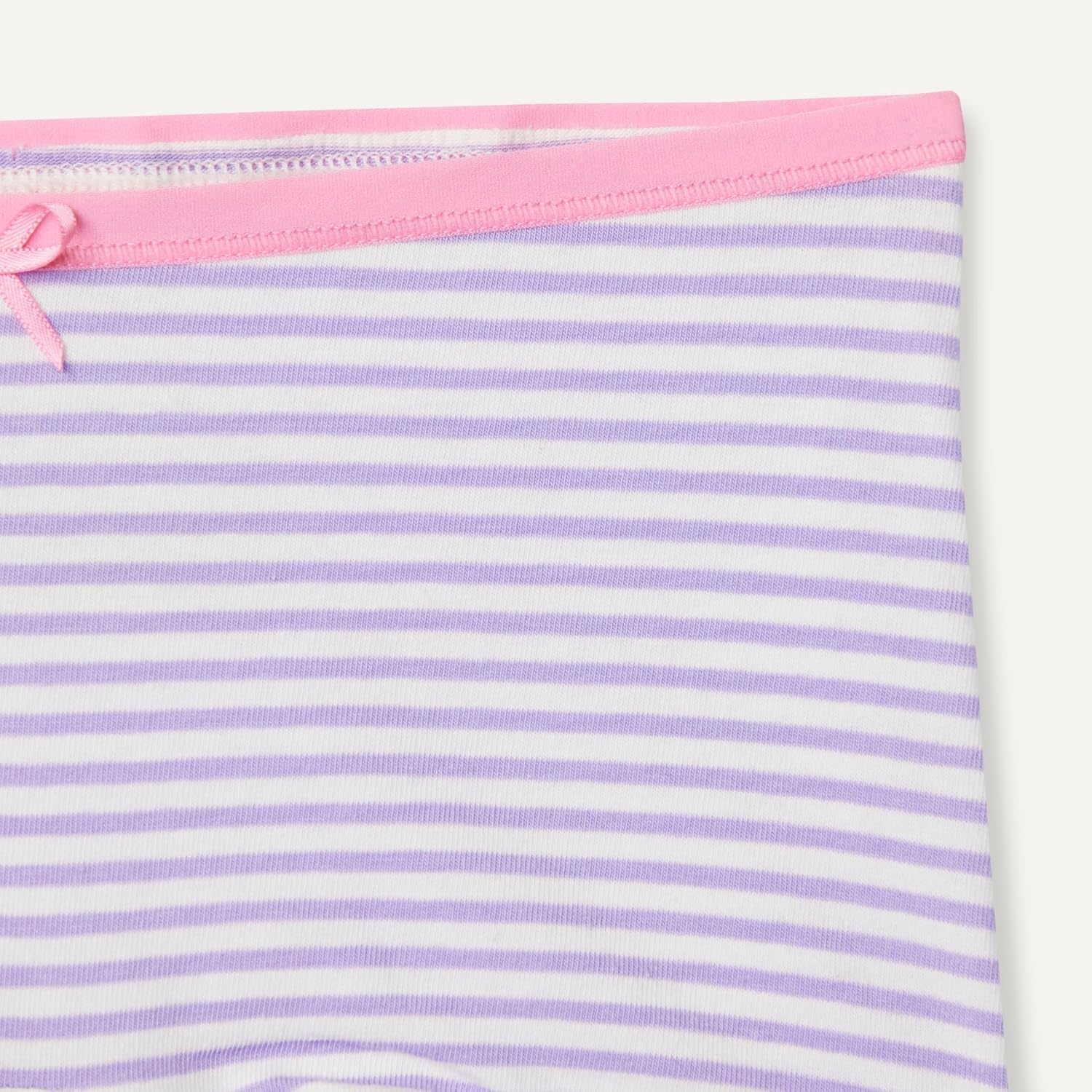 image:imageAmazon Essentials Girls Cotton Jersey Boxer Brief UnderwearLilac Rainbow Stripes