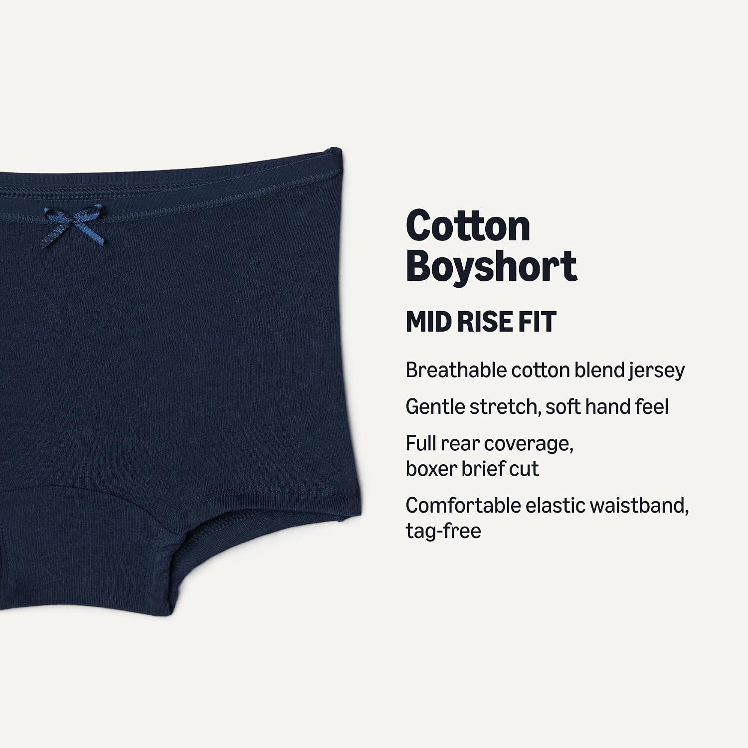 image:imageAmazon Essentials Girls Cotton Jersey Boxer Brief UnderwearNeutrals