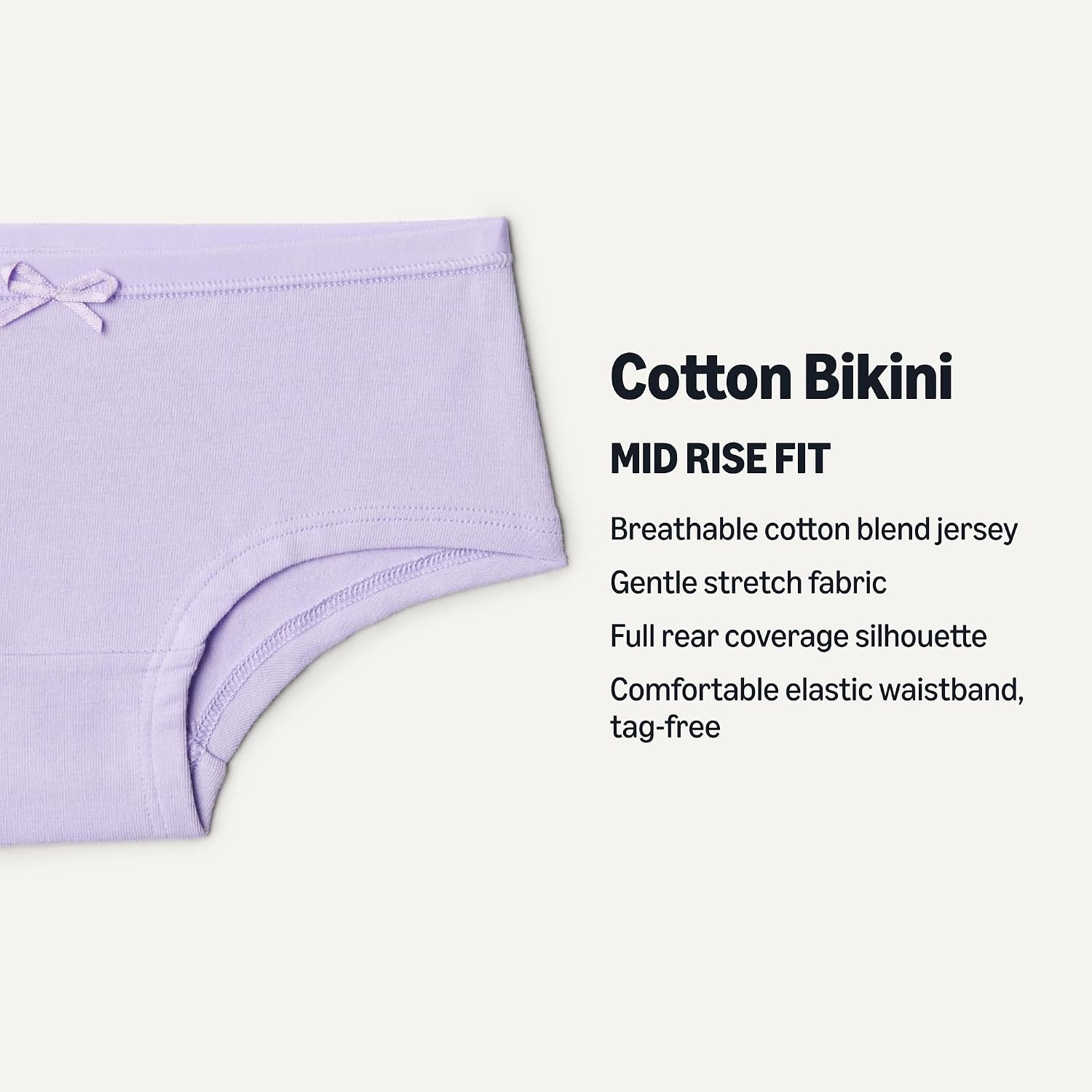 image:imageAmazon Essentials Girls Cotton Jersey Hipster UnderwearPastels
