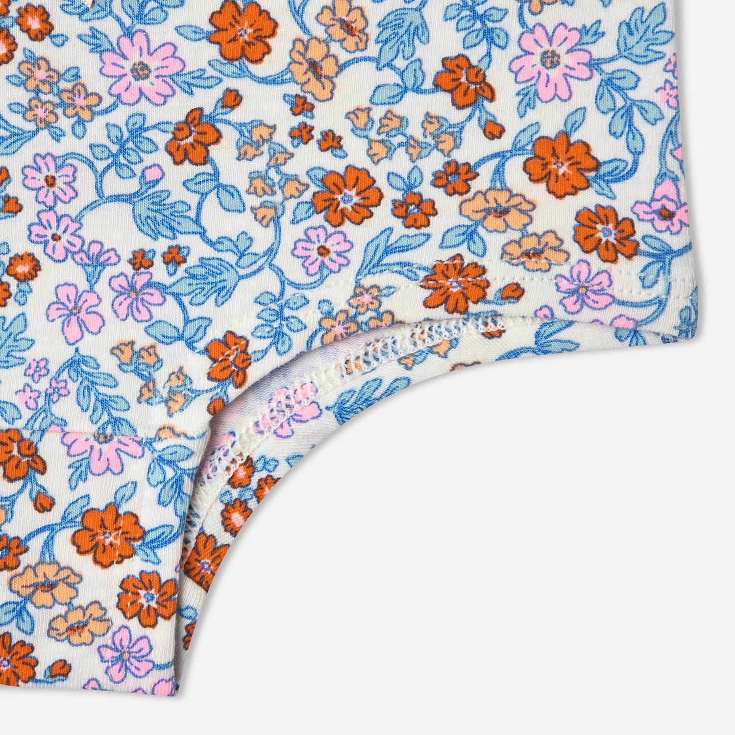 image:imageAmazon Essentials Girls Cotton Jersey Hipster UnderwearPeach Flower Stripes