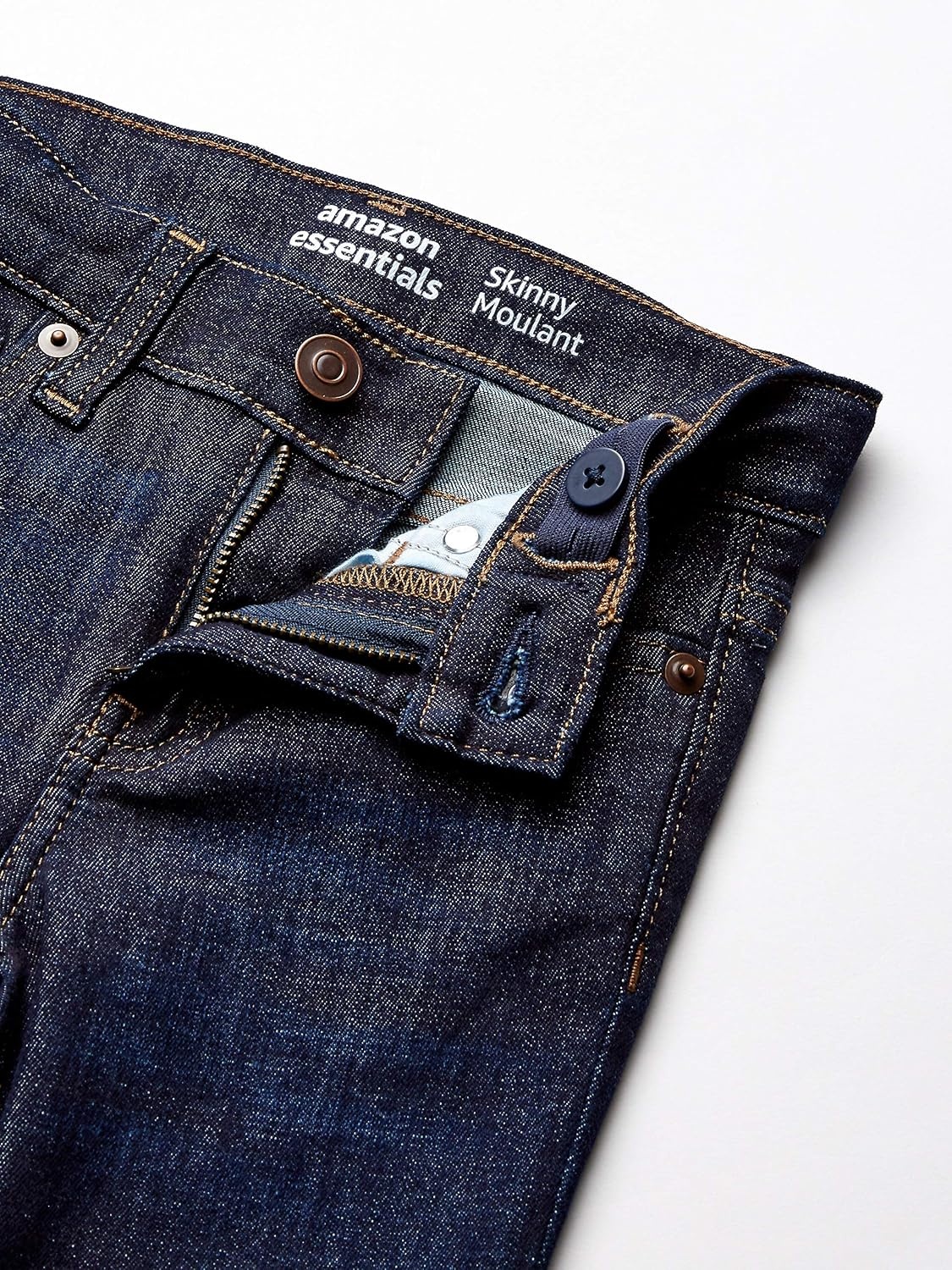 image:imageAmazon Essentials Girls Skinny Fit Stretch JeansDark Wash