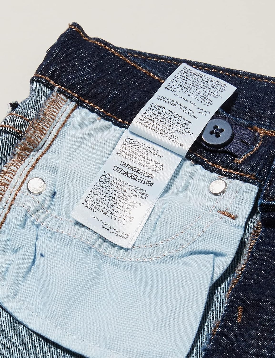 image:imageAmazon Essentials Girls Skinny Fit Stretch JeansDark Wash