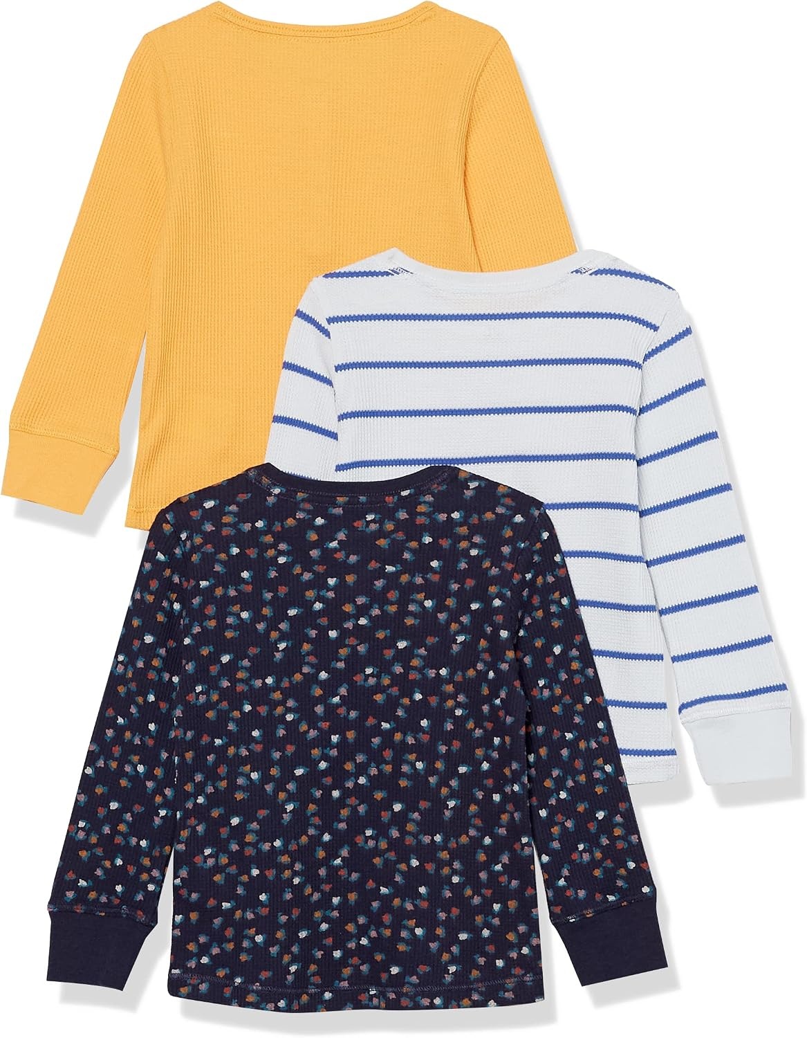 image:imageAmazon Essentials Girls and Toddlers LongSleeve Knit Thermal TShirts Pack of 3Multi Ditsy Floral