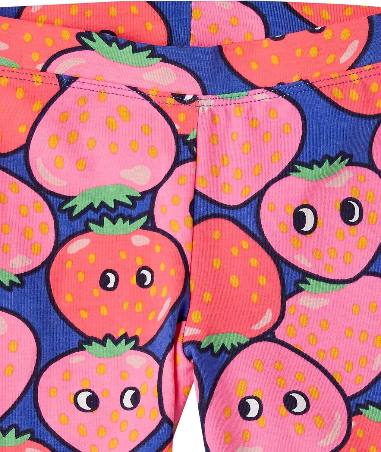 image:imageAmazon Essentials Girls and Toddlers Midi Bike Shorts Pack of 5Blue StrawberriesGrey CheetahNavyPinkWhite Rainbow Print