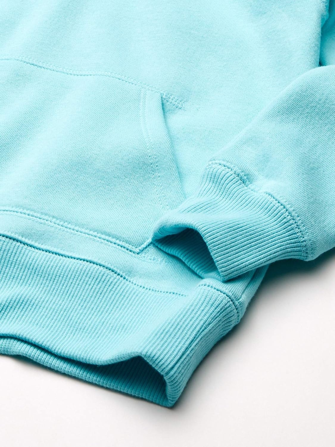 image:imageAmazon Essentials Girls and Toddlers Pullover Hoodie Sweatshirt with Kangaroo PocketAqua Blue