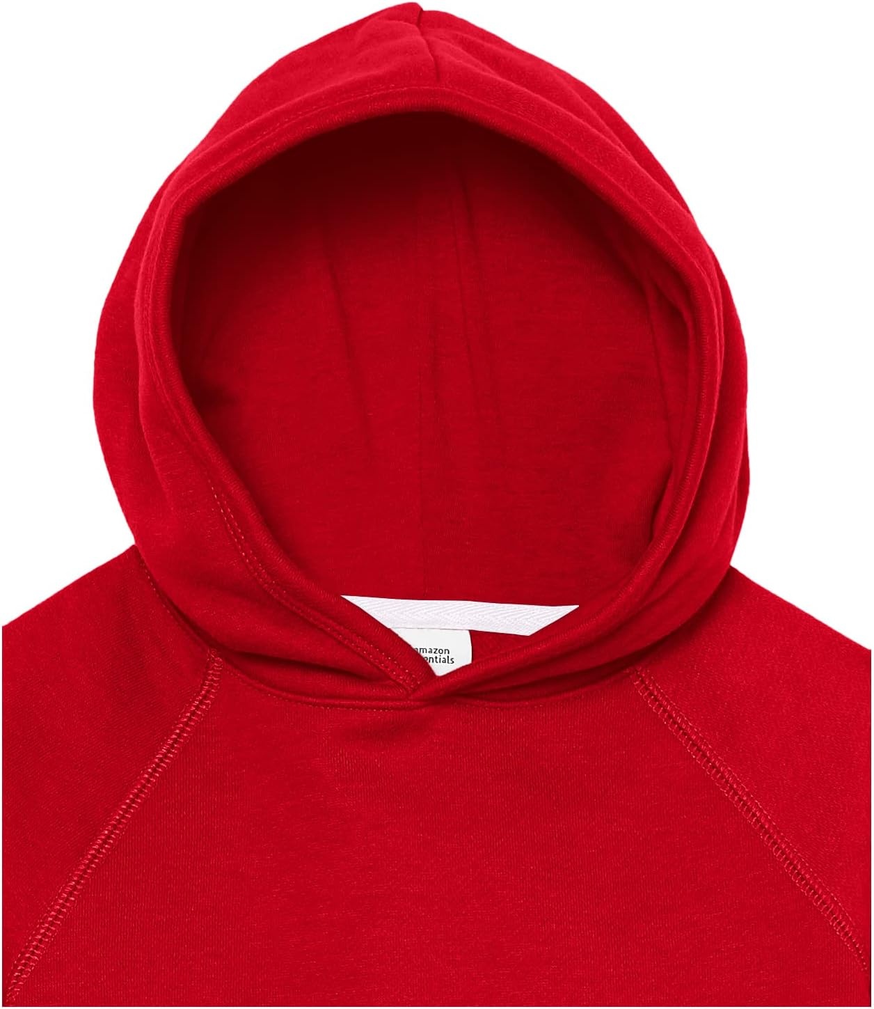 image:imageAmazon Essentials Girls and Toddlers Pullover Hoodie Sweatshirt with Kangaroo PocketRed