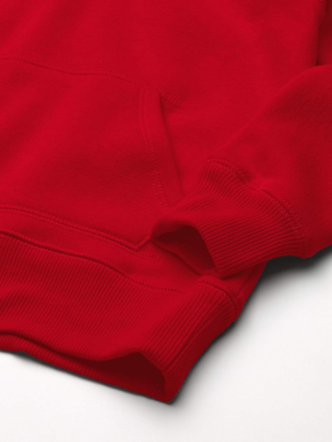 image:imageAmazon Essentials Girls and Toddlers Pullover Hoodie Sweatshirt with Kangaroo PocketRed