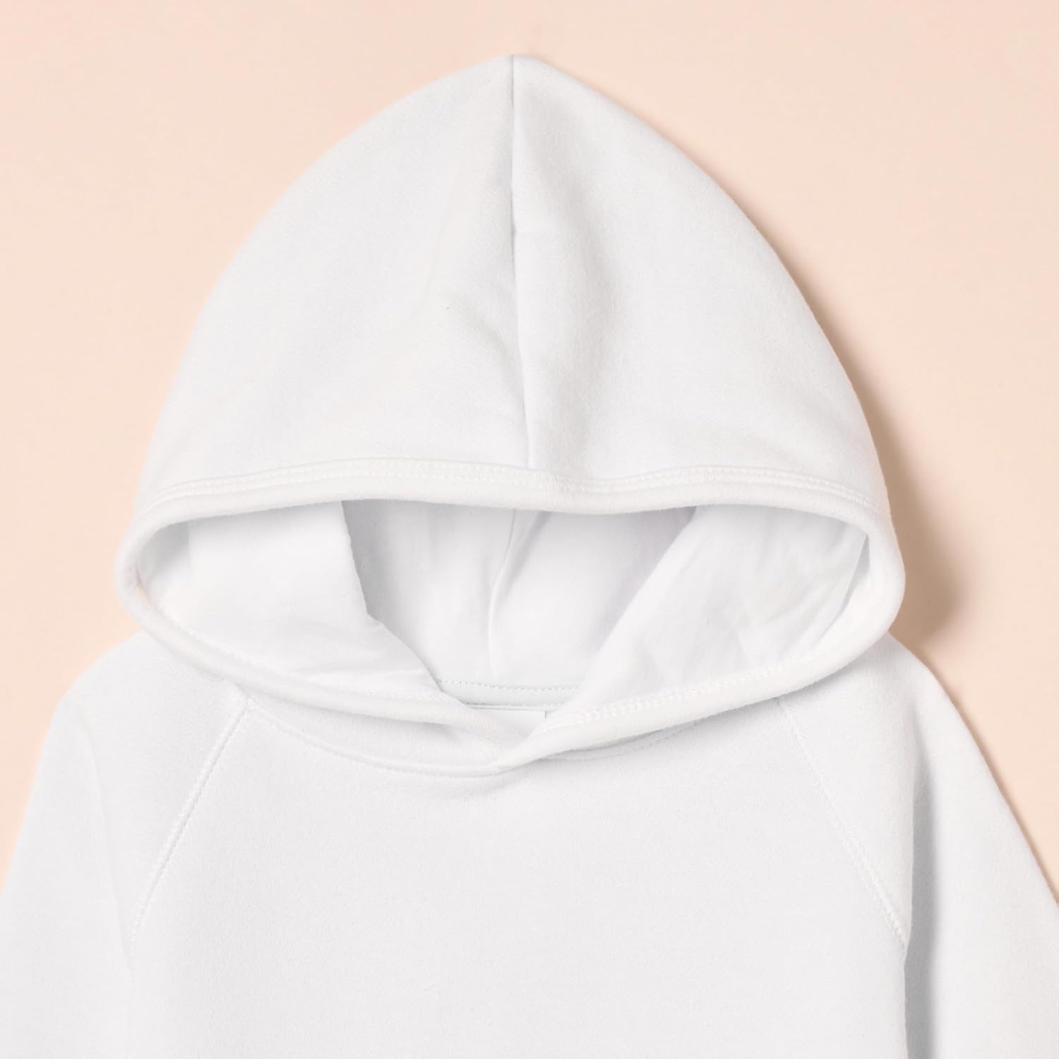 image:imageAmazon Essentials Girls and Toddlers Pullover Hoodie Sweatshirt with Kangaroo PocketWhite