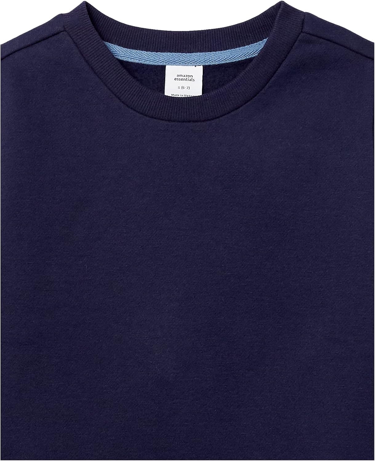 image:imageAmazon Essentials Girls and Toddlers Relaxed Fit Fleece Crewneck Pullover Sweatshirts Pack of 2Navy