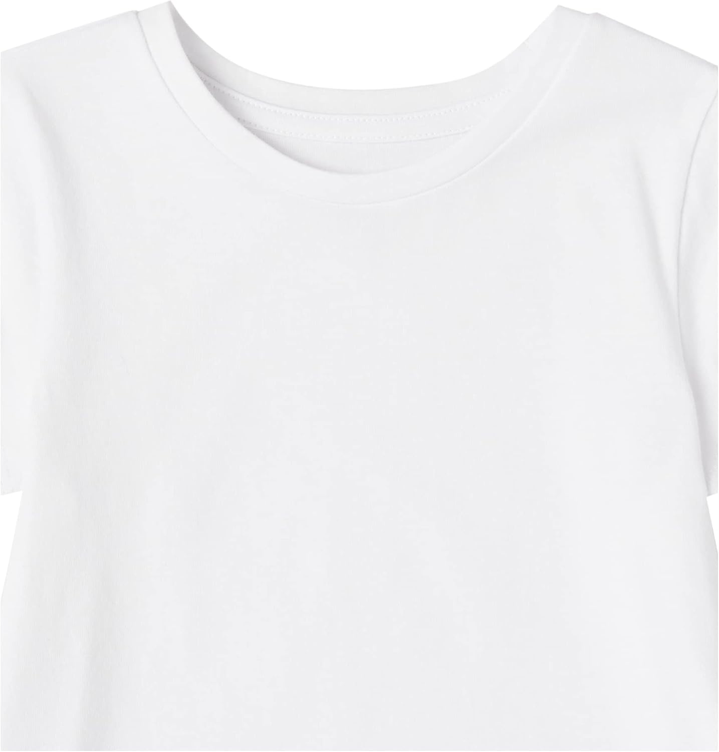 image:imageAmazon Essentials Girls and Toddlers ShortSleeve TShirtsWhite