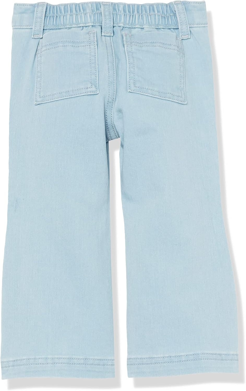 image:imageAmazon Essentials Girls and Toddlers Wide Leg Jeans with Elastic WaistLight Blue