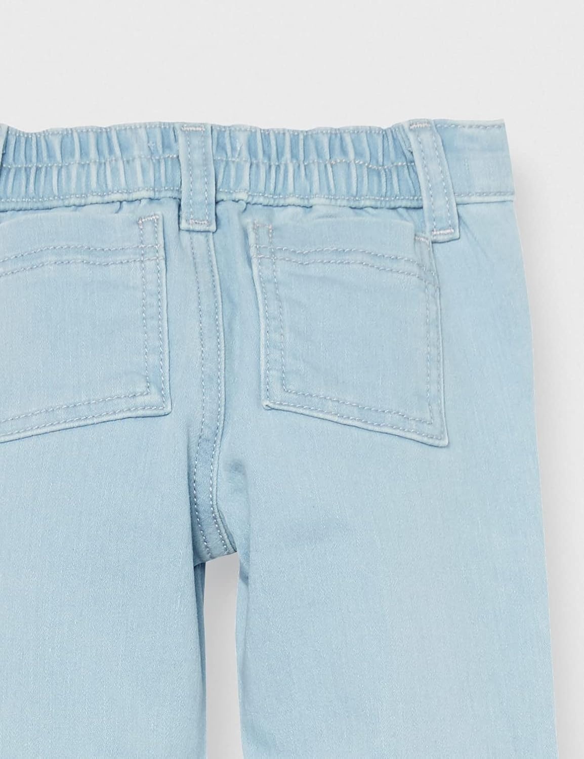 image:imageAmazon Essentials Girls and Toddlers Wide Leg Jeans with Elastic WaistLight Blue