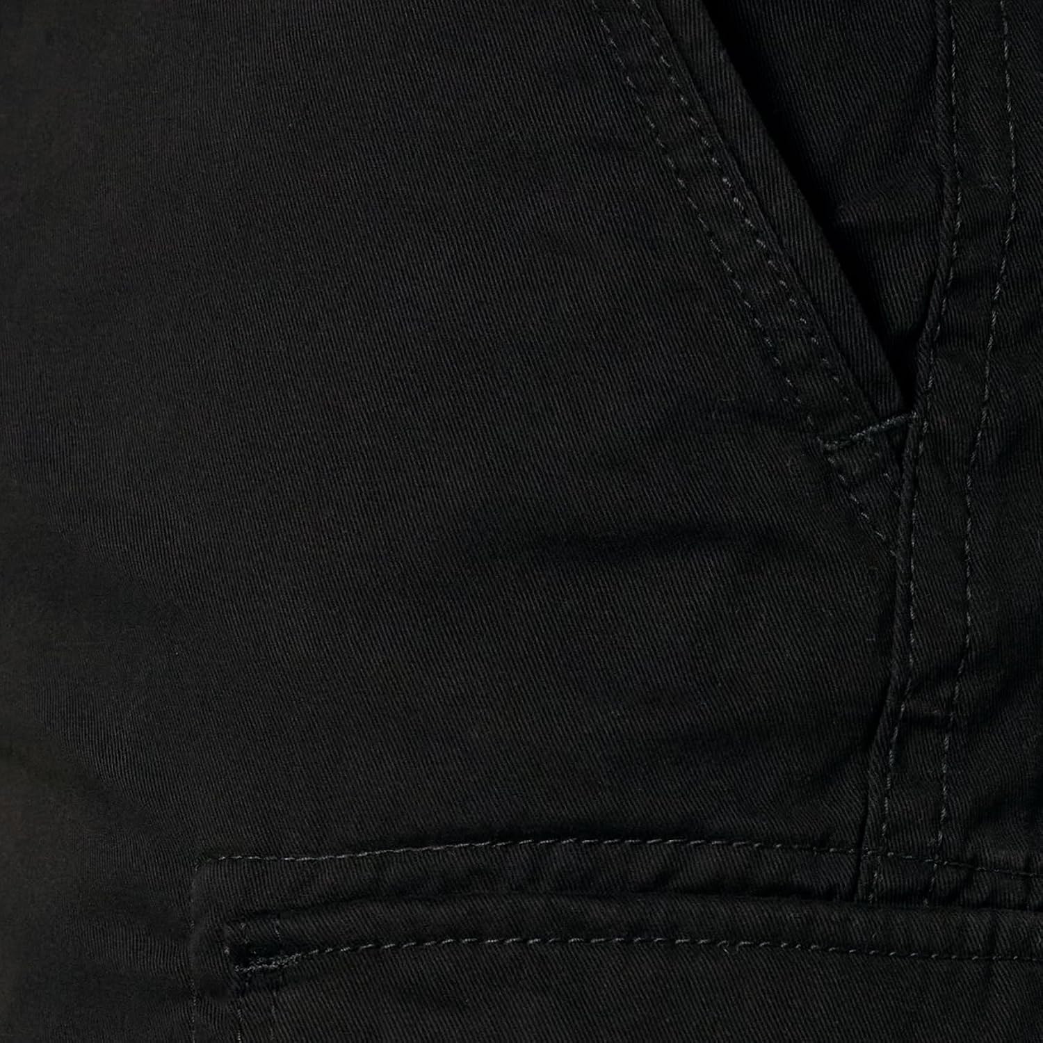 image:imageAmazon Essentials Mens 10 ClassicFit Cotton Twill Cargo Shorts Multiple Pockets Available in Big amp TallBlack