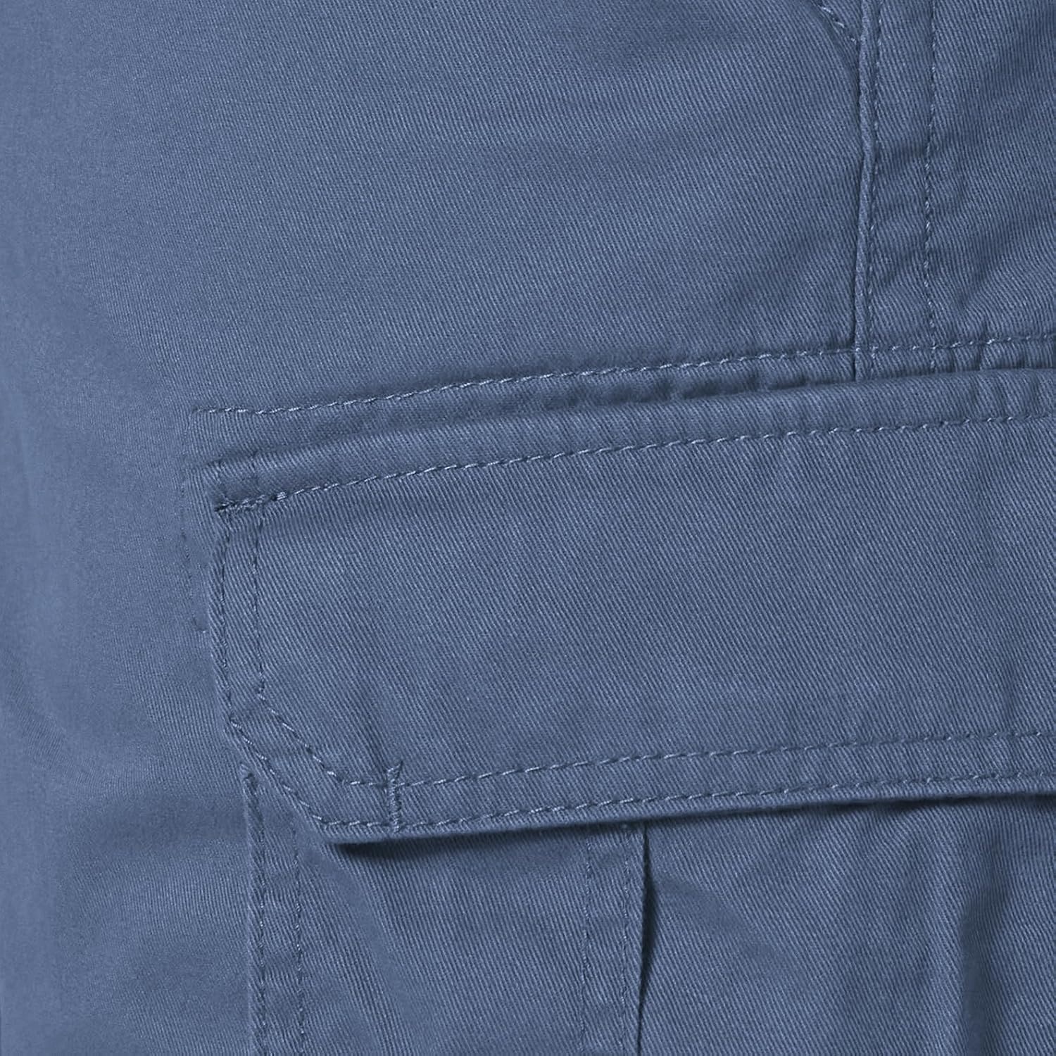 image:imageAmazon Essentials Mens 10 ClassicFit Cotton Twill Cargo Shorts Multiple Pockets Available in Big amp TallBlue