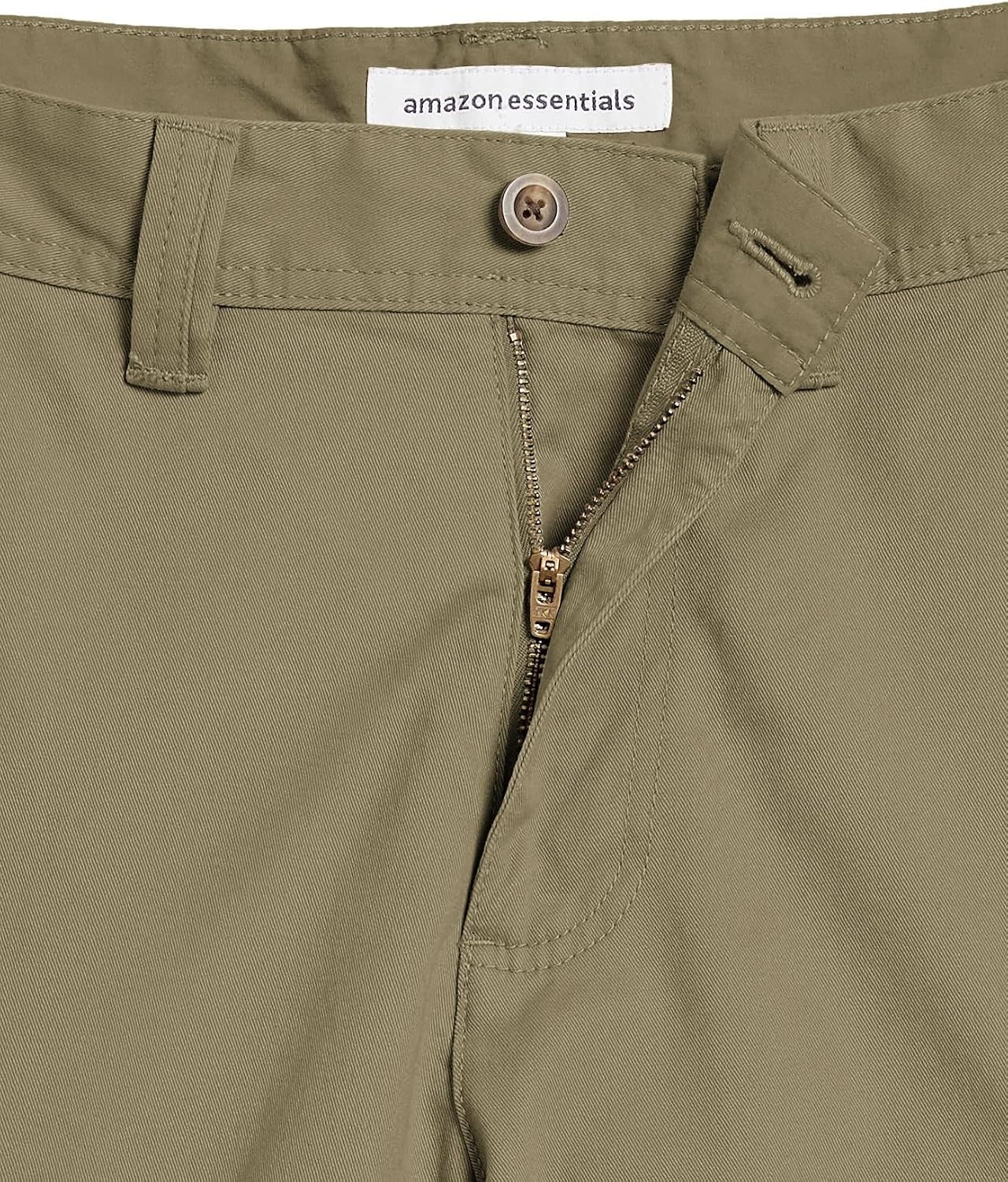image:imageAmazon Essentials Mens 10 ClassicFit Cotton Twill Cargo Shorts Multiple Pockets Available in Big amp TallKhaki