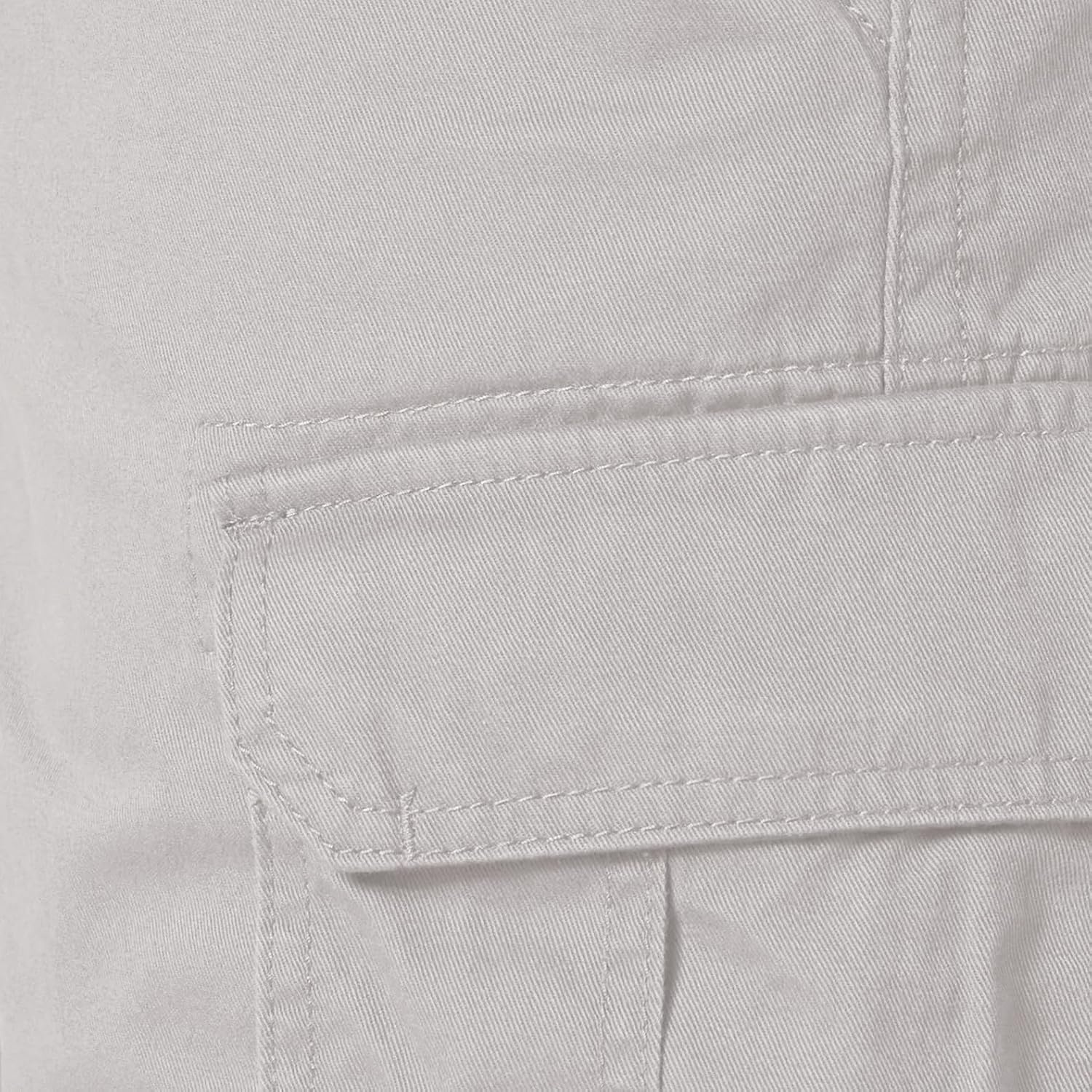 image:imageAmazon Essentials Mens 10 ClassicFit Cotton Twill Cargo Shorts Multiple Pockets Available in Big amp TallLight Grey