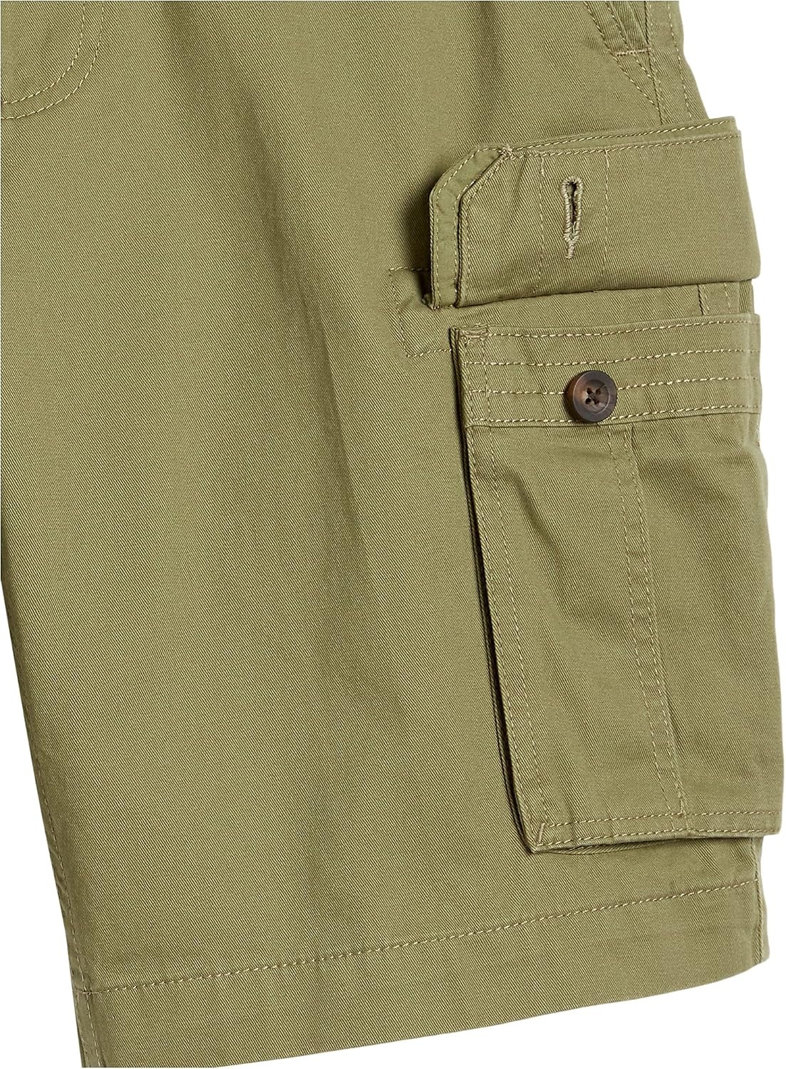 image:imageAmazon Essentials Mens 10 ClassicFit Cotton Twill Cargo Shorts Multiple Pockets Available in Big amp TallLight Olive