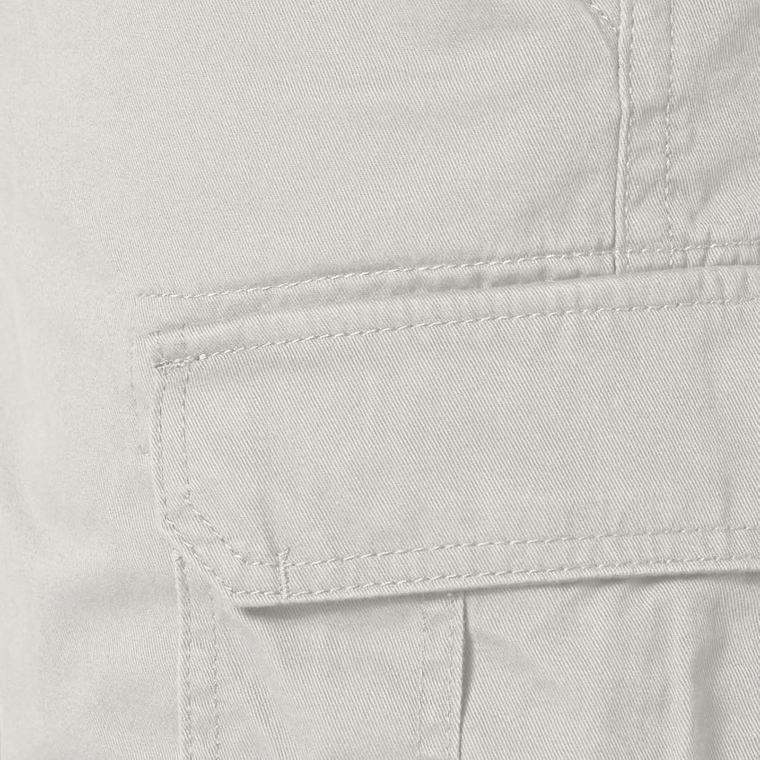 image:imageAmazon Essentials Mens 10 ClassicFit Cotton Twill Cargo Shorts Multiple Pockets Available in Big amp TallSilver