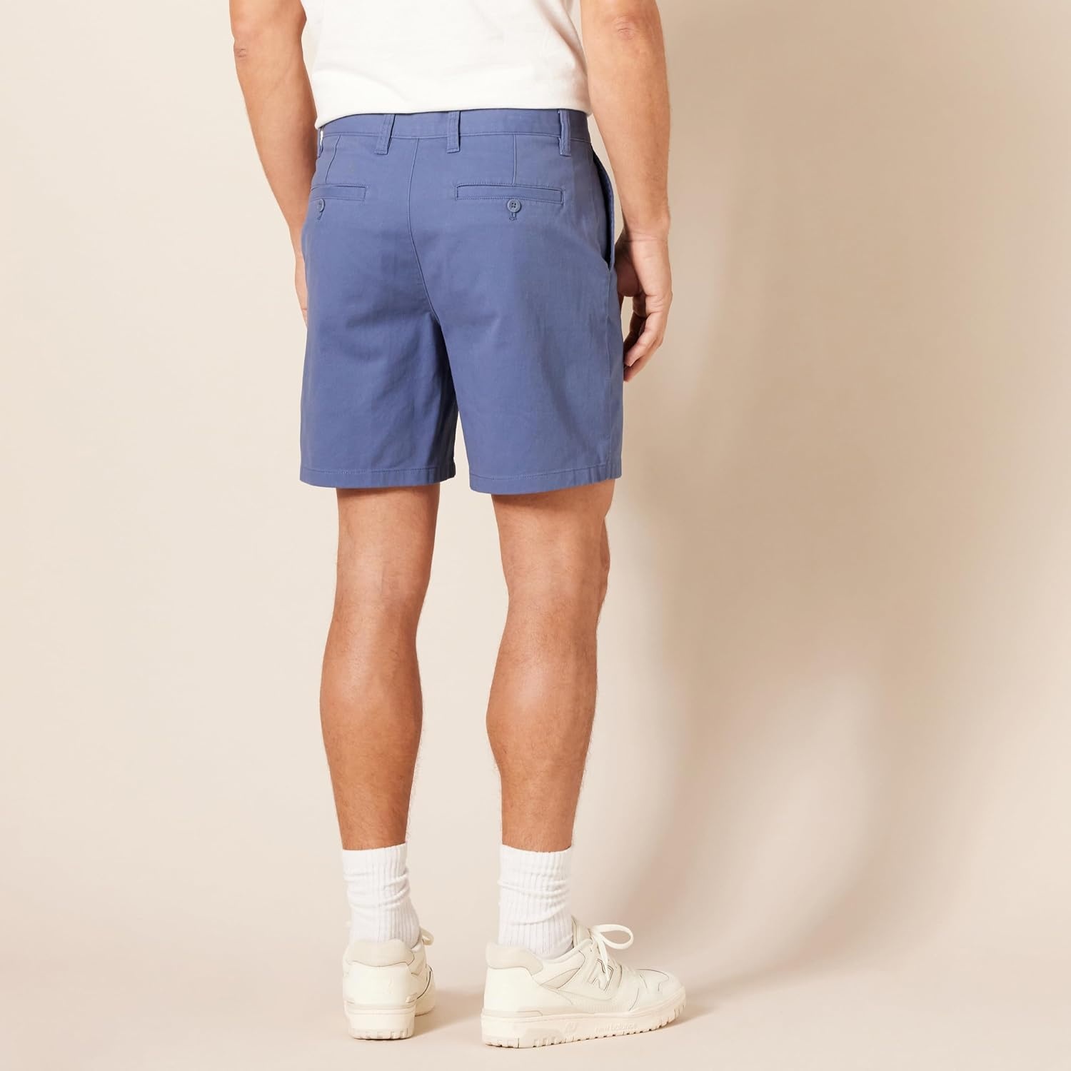 image:imageAmazon Essentials Mens 7 Stretch Chino ShortsDark Blue