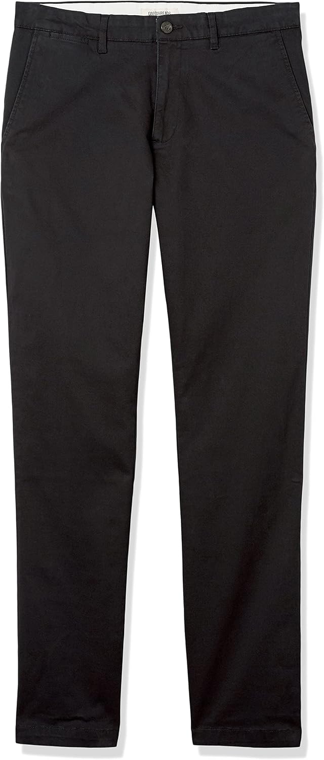 image:imageAmazon Essentials Mens AthleticFit Chino PantsBlack