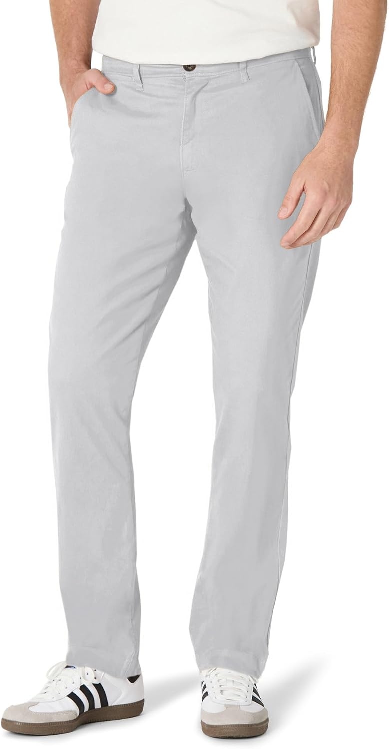 image:imageAmazon Essentials Mens AthleticFit Chino PantsGrey