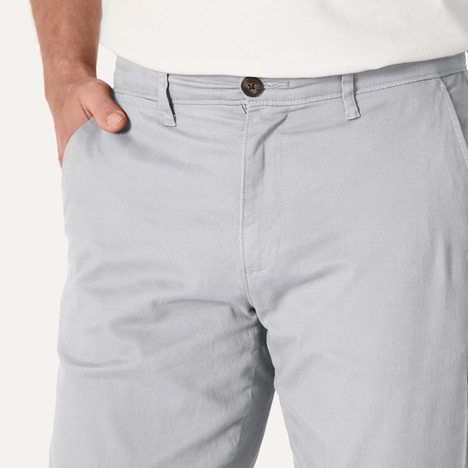 image:imageAmazon Essentials Mens AthleticFit Chino PantsGrey