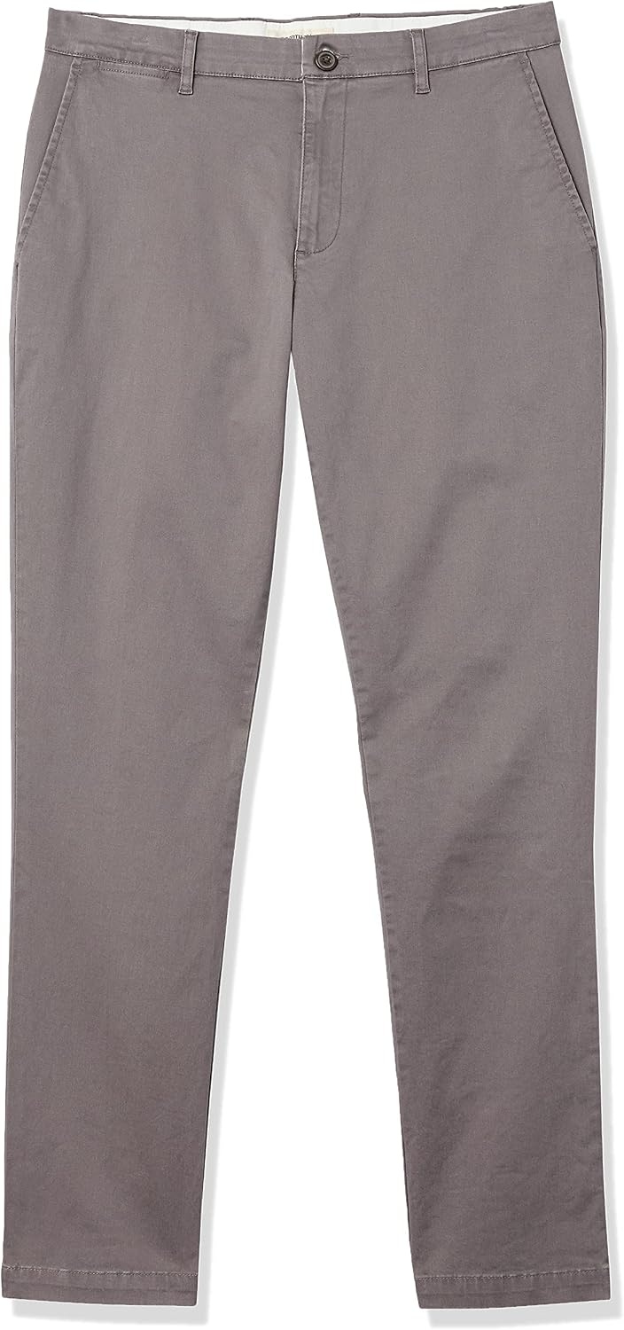 image:imageAmazon Essentials Mens AthleticFit Chino PantsGrey