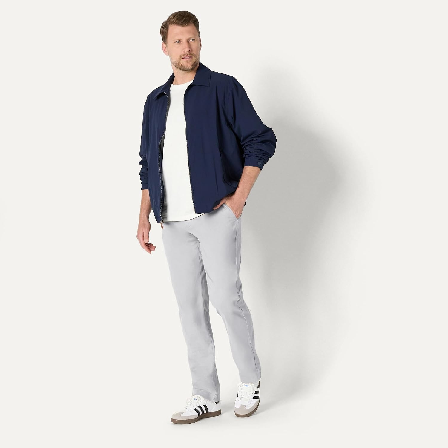 image:imageAmazon Essentials Mens AthleticFit Chino PantsGrey