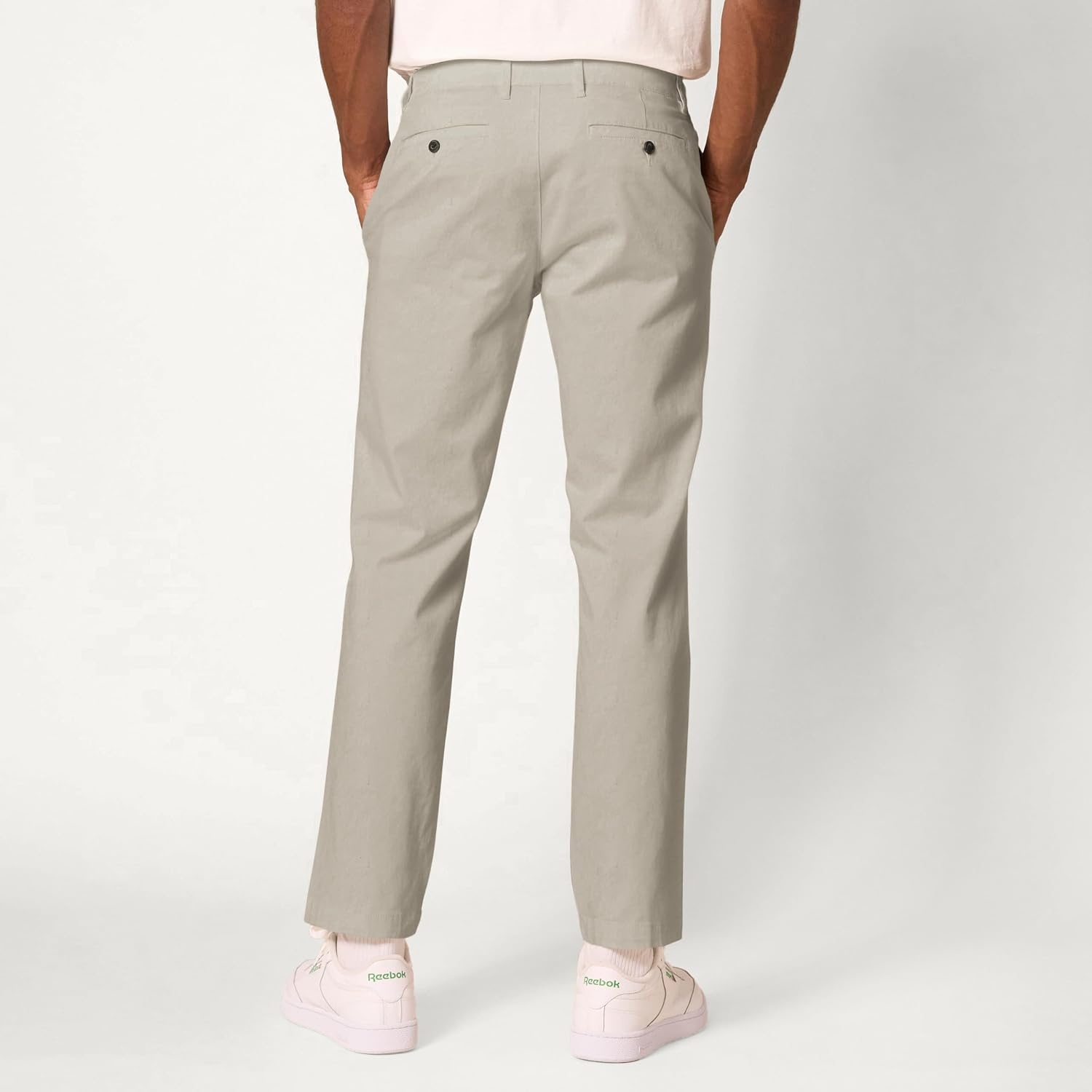 image:imageAmazon Essentials Mens AthleticFit Chino PantsKhaki
