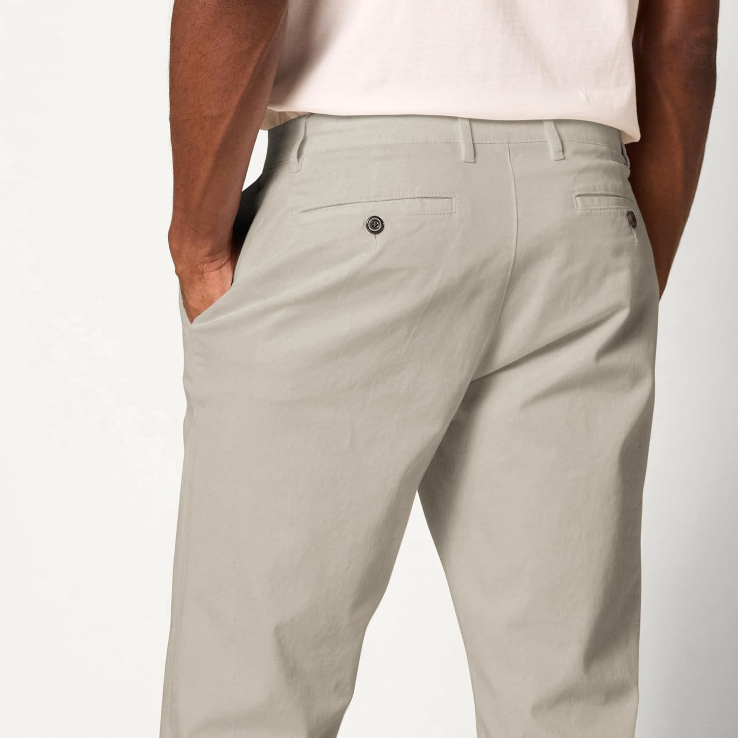 image:imageAmazon Essentials Mens AthleticFit Chino PantsKhaki