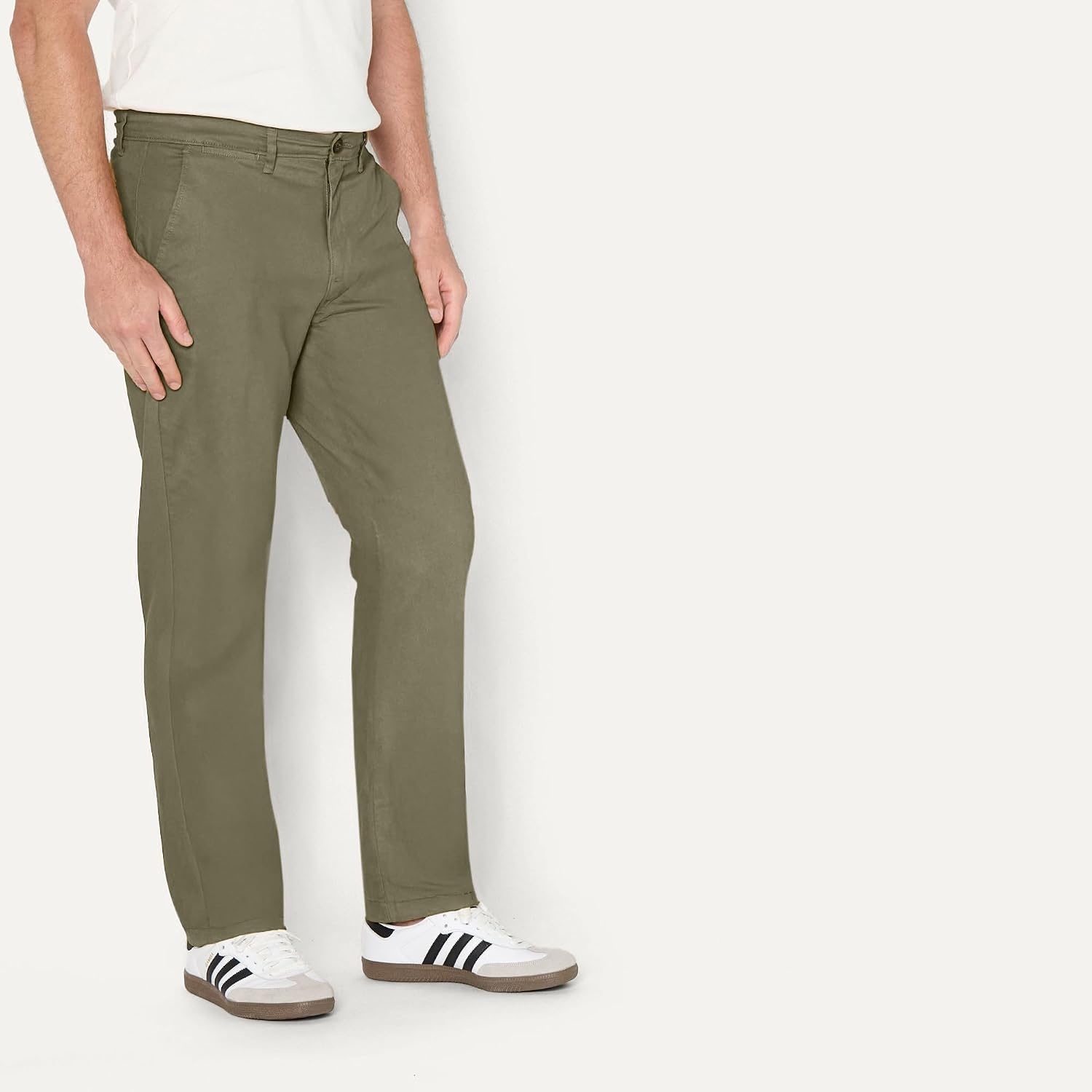 image:imageAmazon Essentials Mens AthleticFit Chino PantsOlive