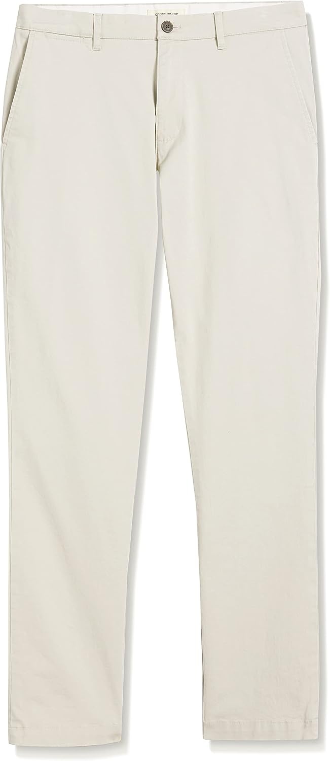 image:imageAmazon Essentials Mens AthleticFit Chino PantsStone
